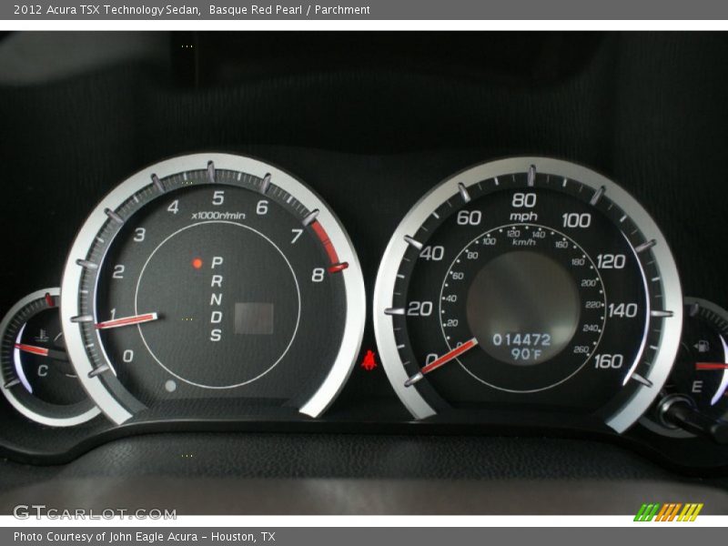 Basque Red Pearl / Parchment 2012 Acura TSX Technology Sedan