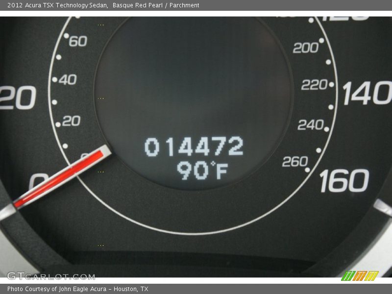 Basque Red Pearl / Parchment 2012 Acura TSX Technology Sedan