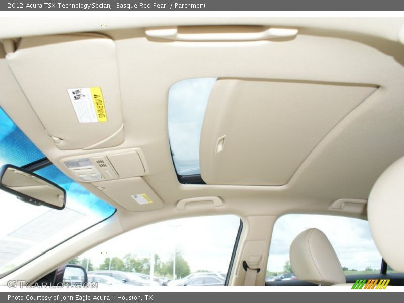 Basque Red Pearl / Parchment 2012 Acura TSX Technology Sedan