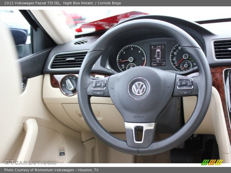 Night Blue Metallic / Cornsilk Beige 2013 Volkswagen Passat TDI SEL