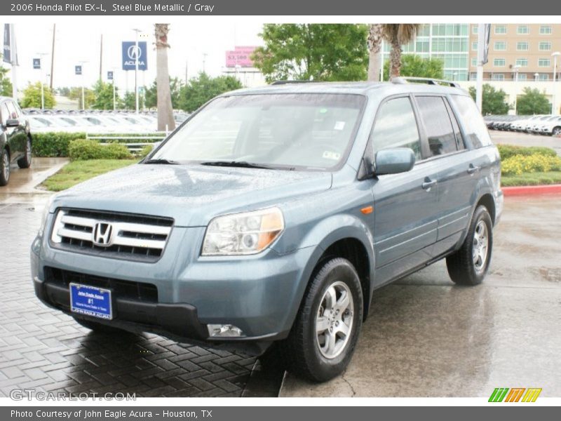Steel Blue Metallic / Gray 2006 Honda Pilot EX-L