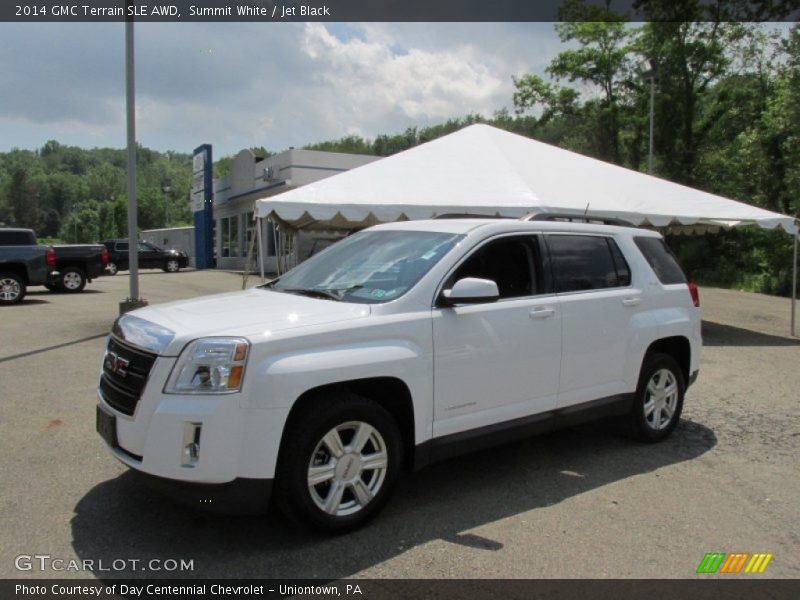 Summit White / Jet Black 2014 GMC Terrain SLE AWD