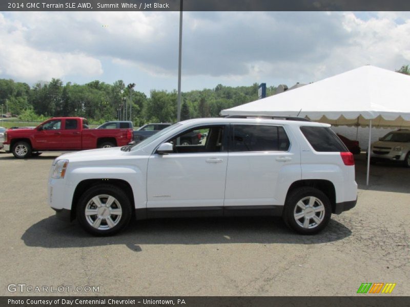 Summit White / Jet Black 2014 GMC Terrain SLE AWD
