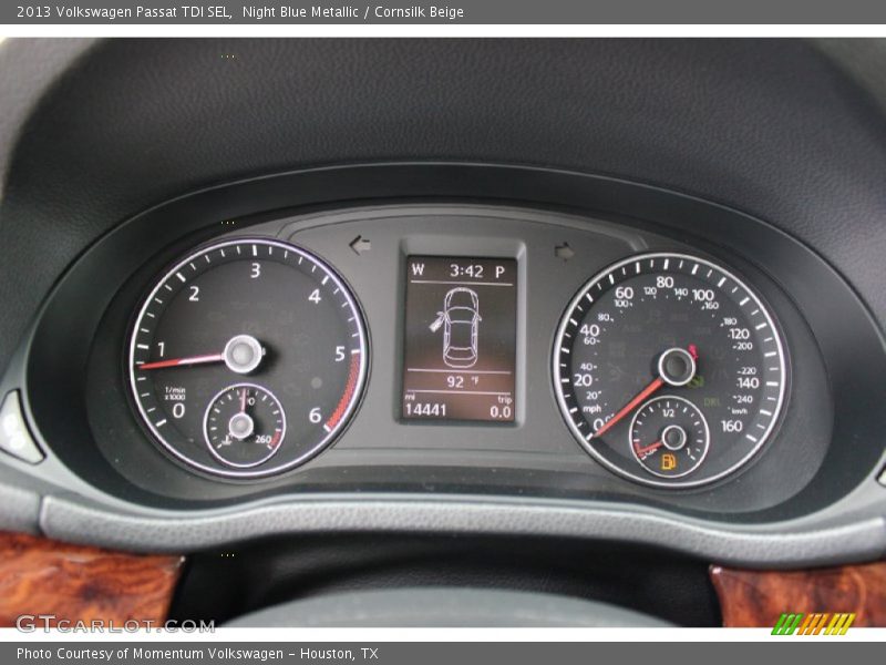 Night Blue Metallic / Cornsilk Beige 2013 Volkswagen Passat TDI SEL