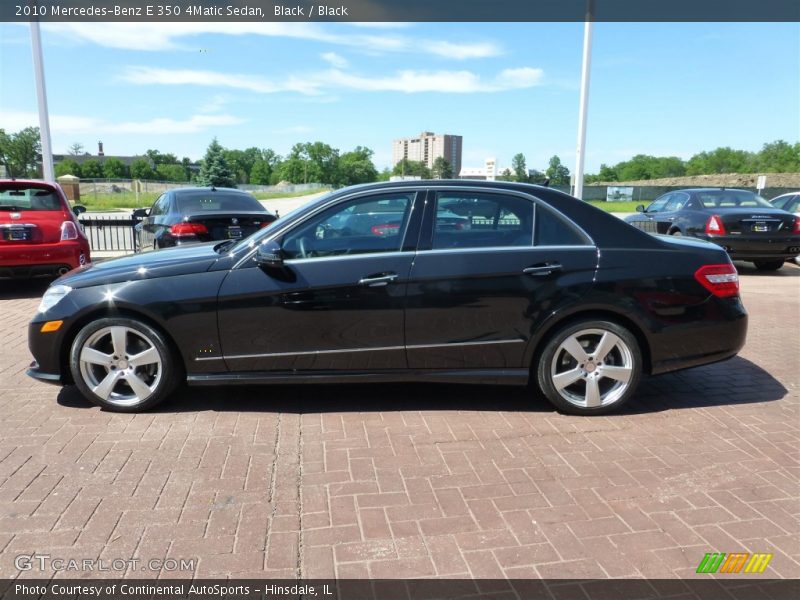 Black / Black 2010 Mercedes-Benz E 350 4Matic Sedan