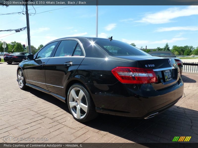 Black / Black 2010 Mercedes-Benz E 350 4Matic Sedan
