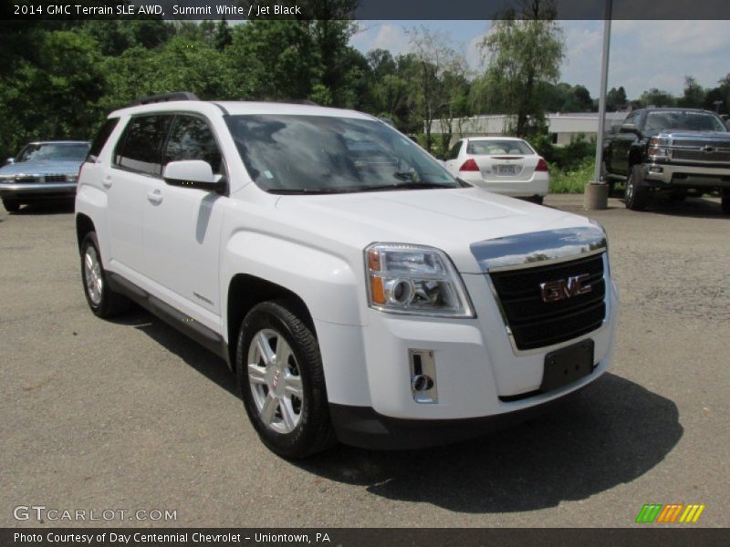 Summit White / Jet Black 2014 GMC Terrain SLE AWD