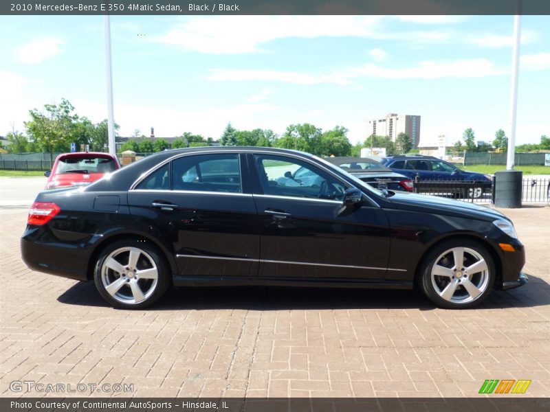 Black / Black 2010 Mercedes-Benz E 350 4Matic Sedan