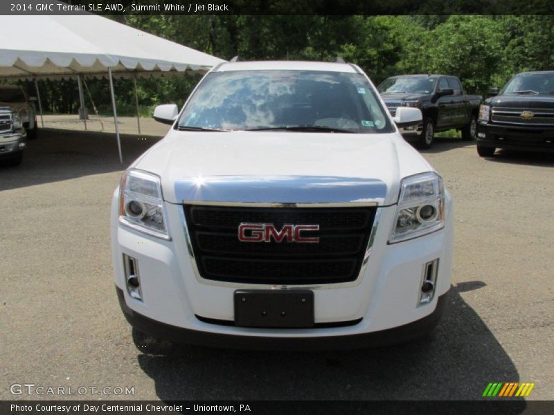 Summit White / Jet Black 2014 GMC Terrain SLE AWD