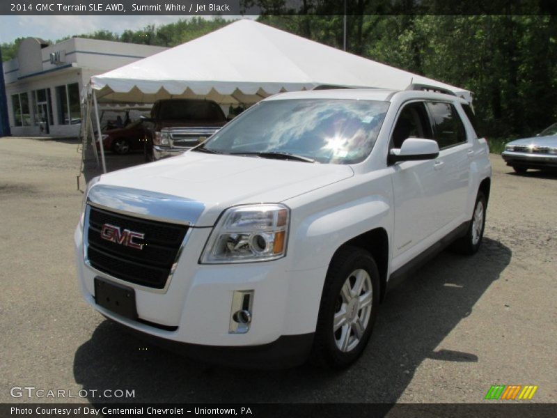 Summit White / Jet Black 2014 GMC Terrain SLE AWD