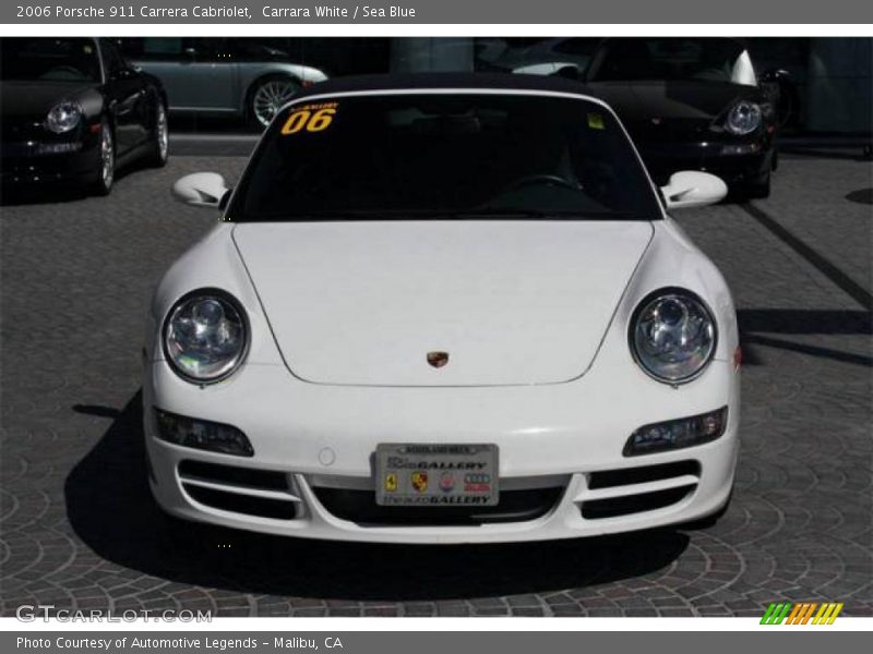 Carrara White / Sea Blue 2006 Porsche 911 Carrera Cabriolet