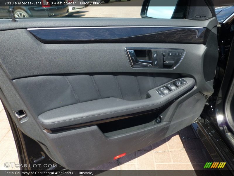 Black / Black 2010 Mercedes-Benz E 350 4Matic Sedan