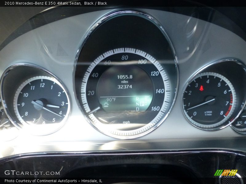 Black / Black 2010 Mercedes-Benz E 350 4Matic Sedan