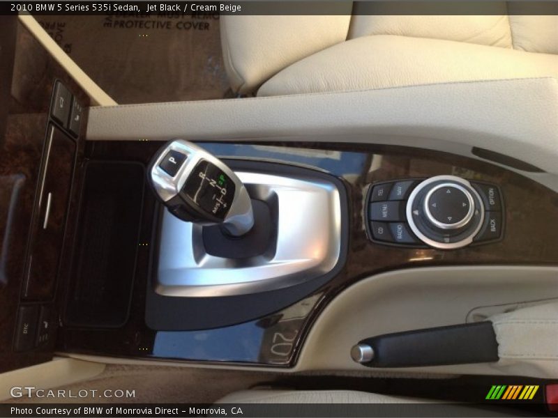 Jet Black / Cream Beige 2010 BMW 5 Series 535i Sedan
