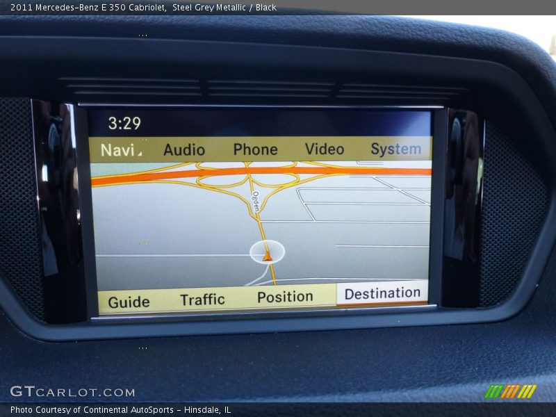 Steel Grey Metallic / Black 2011 Mercedes-Benz E 350 Cabriolet