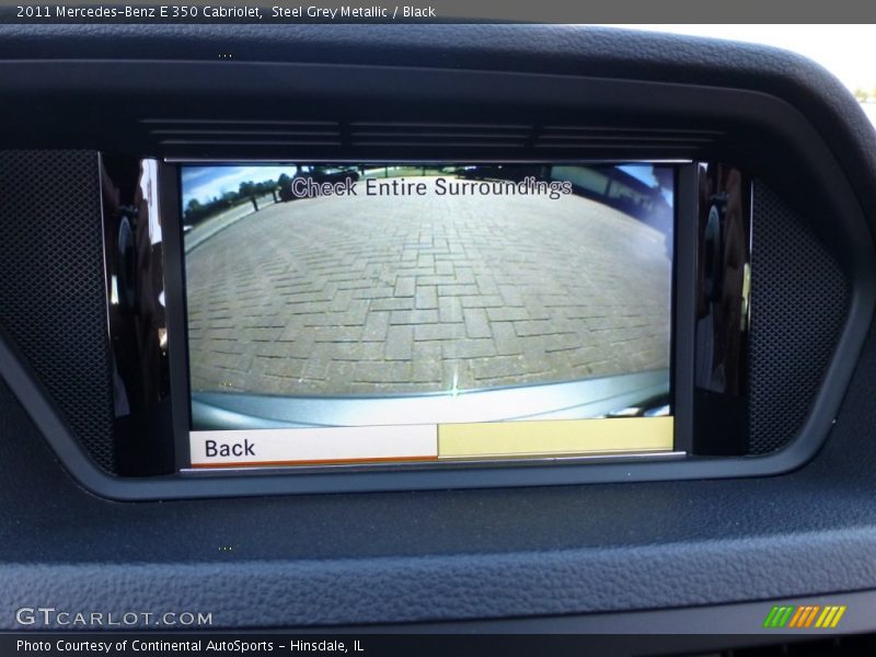 Steel Grey Metallic / Black 2011 Mercedes-Benz E 350 Cabriolet