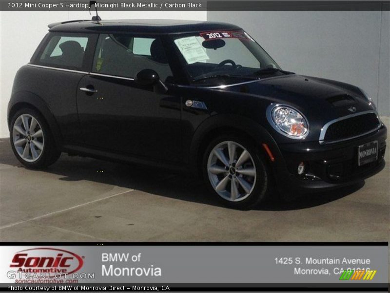 Midnight Black Metallic / Carbon Black 2012 Mini Cooper S Hardtop