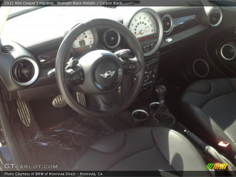 Midnight Black Metallic / Carbon Black 2012 Mini Cooper S Hardtop