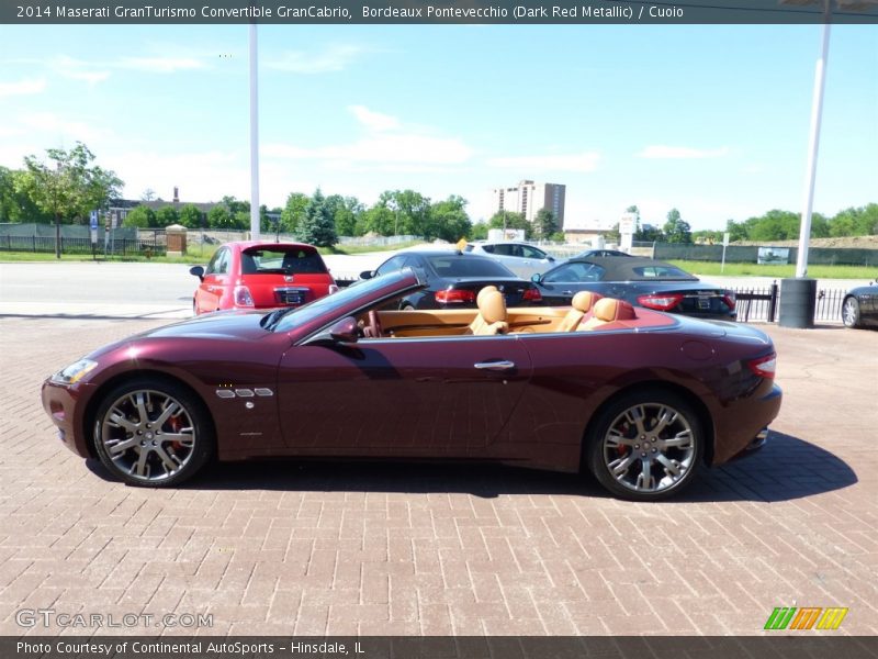 Bordeaux Pontevecchio (Dark Red Metallic) / Cuoio 2014 Maserati GranTurismo Convertible GranCabrio