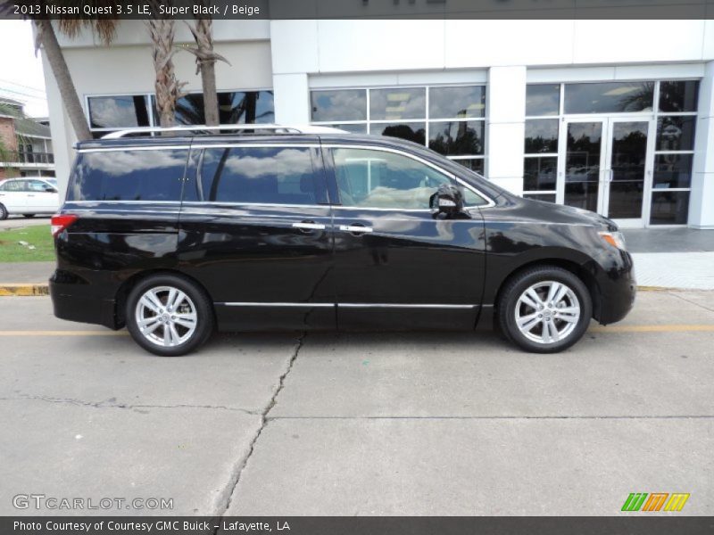 Super Black / Beige 2013 Nissan Quest 3.5 LE
