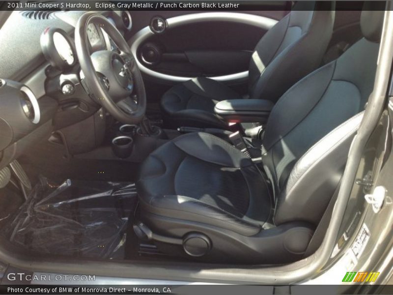 Eclipse Gray Metallic / Punch Carbon Black Leather 2011 Mini Cooper S Hardtop
