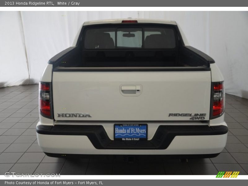 White / Gray 2013 Honda Ridgeline RTL