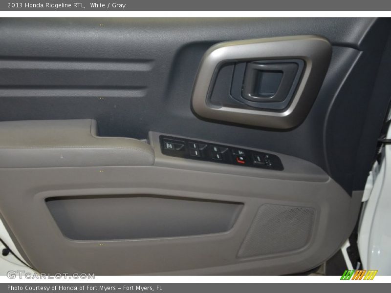 White / Gray 2013 Honda Ridgeline RTL