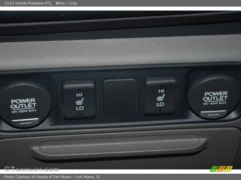 White / Gray 2013 Honda Ridgeline RTL