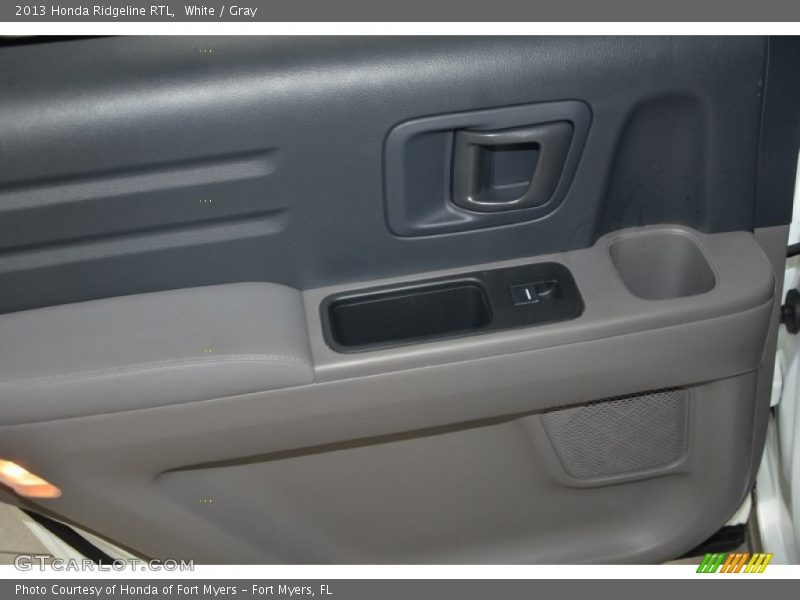 White / Gray 2013 Honda Ridgeline RTL