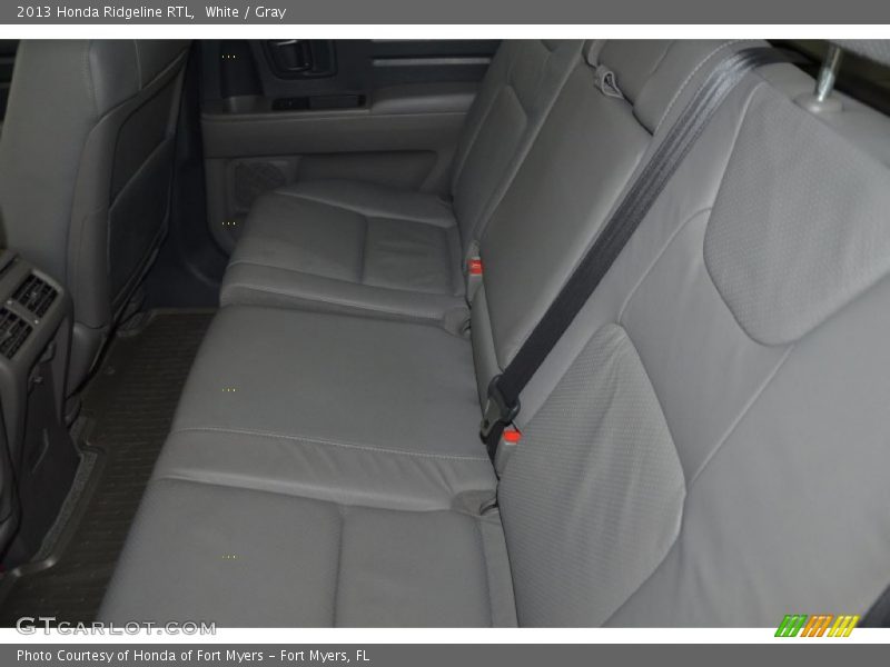 White / Gray 2013 Honda Ridgeline RTL