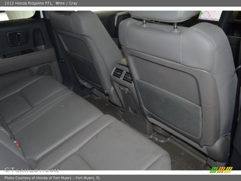 White / Gray 2013 Honda Ridgeline RTL