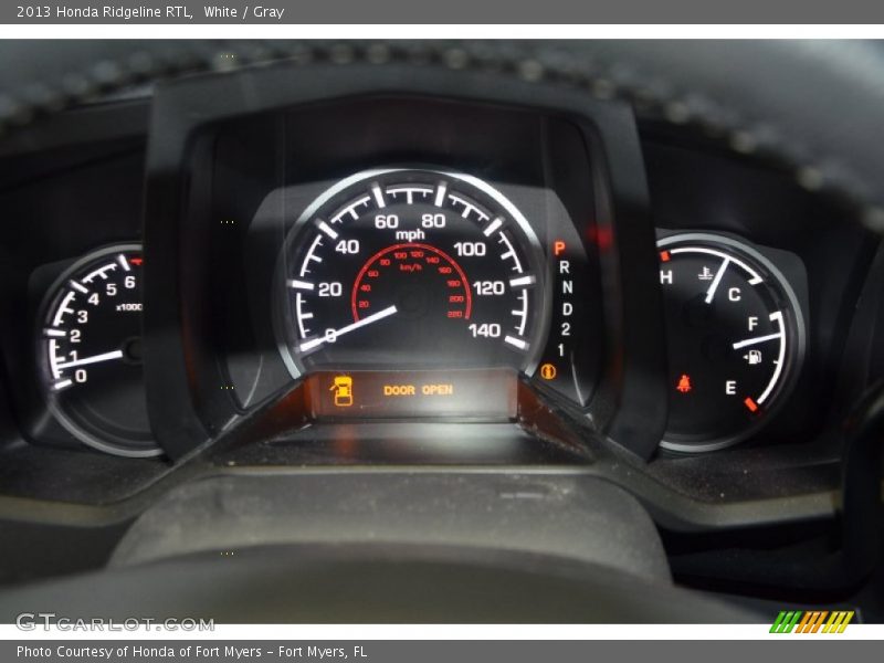 White / Gray 2013 Honda Ridgeline RTL
