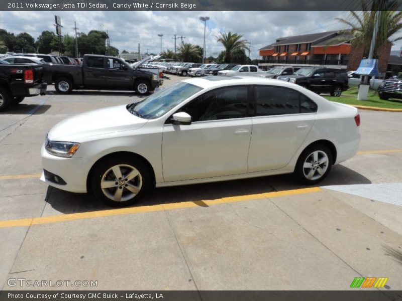 Candy White / Cornsilk Beige 2011 Volkswagen Jetta TDI Sedan