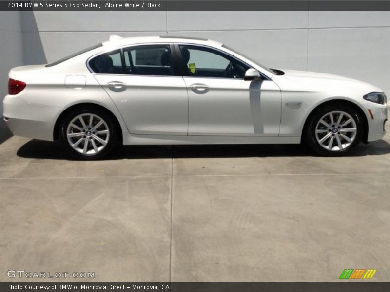 Alpine White / Black 2014 BMW 5 Series 535d Sedan