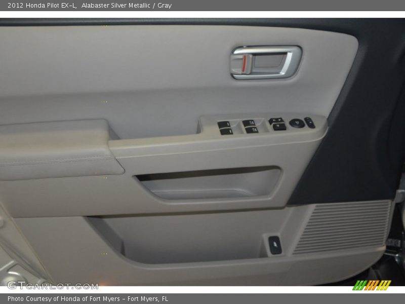 Alabaster Silver Metallic / Gray 2012 Honda Pilot EX-L