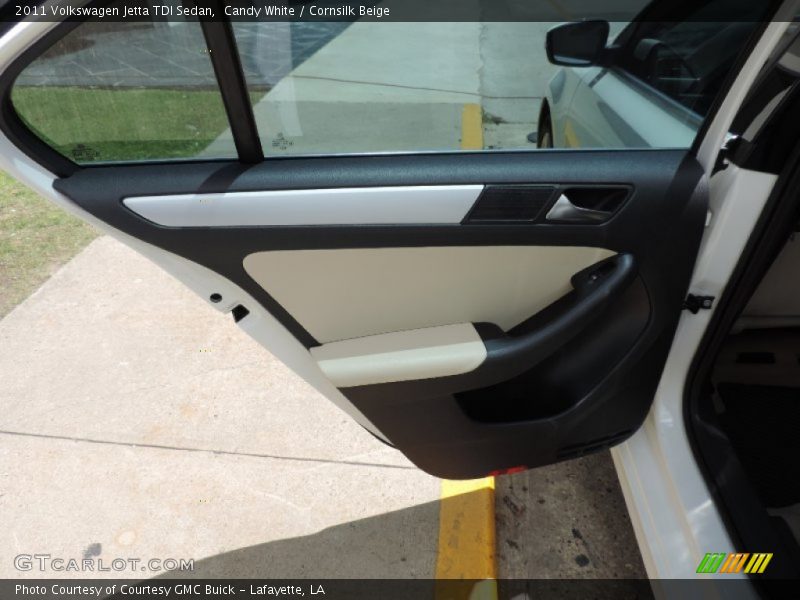 Candy White / Cornsilk Beige 2011 Volkswagen Jetta TDI Sedan