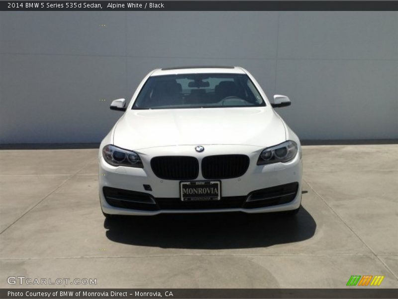 Alpine White / Black 2014 BMW 5 Series 535d Sedan