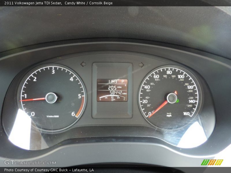 Candy White / Cornsilk Beige 2011 Volkswagen Jetta TDI Sedan
