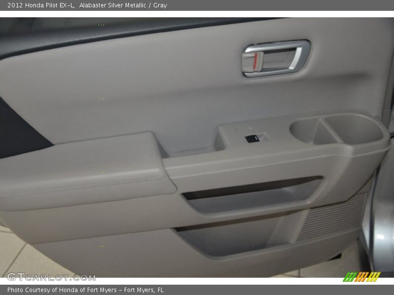 Alabaster Silver Metallic / Gray 2012 Honda Pilot EX-L