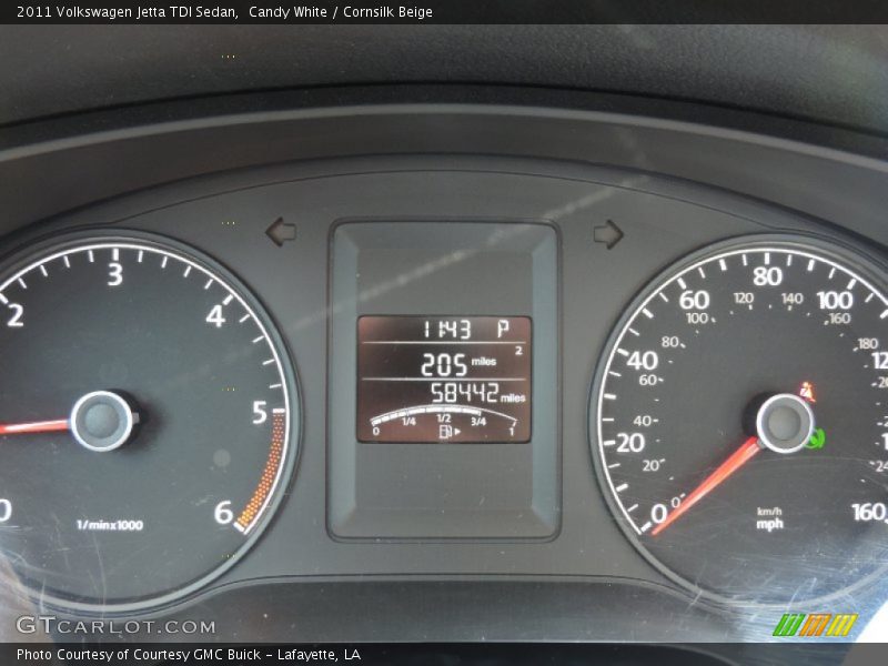Candy White / Cornsilk Beige 2011 Volkswagen Jetta TDI Sedan