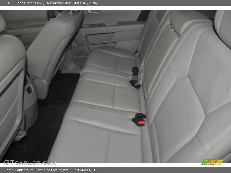 Alabaster Silver Metallic / Gray 2012 Honda Pilot EX-L