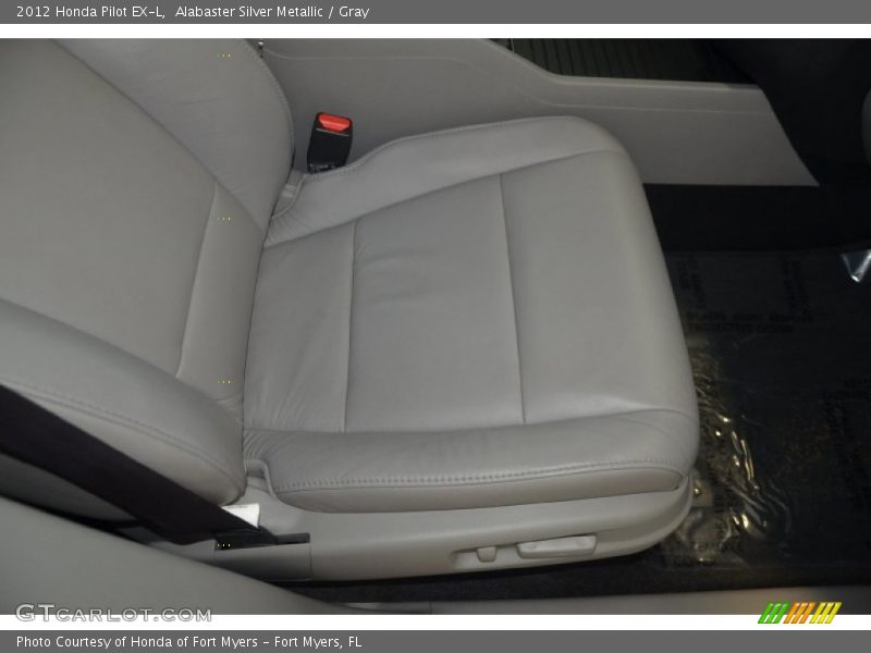 Alabaster Silver Metallic / Gray 2012 Honda Pilot EX-L