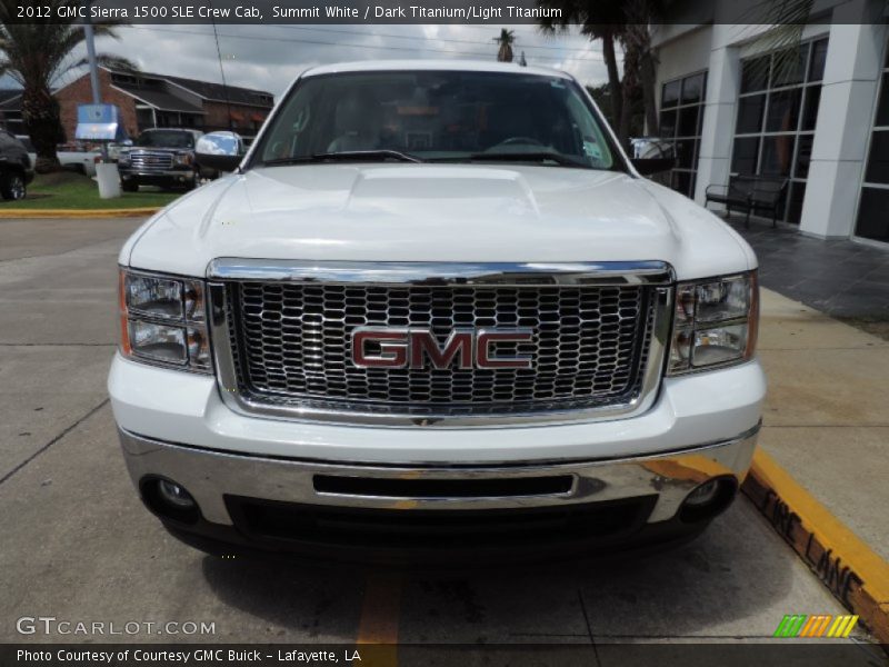 Summit White / Dark Titanium/Light Titanium 2012 GMC Sierra 1500 SLE Crew Cab