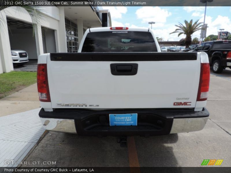 Summit White / Dark Titanium/Light Titanium 2012 GMC Sierra 1500 SLE Crew Cab