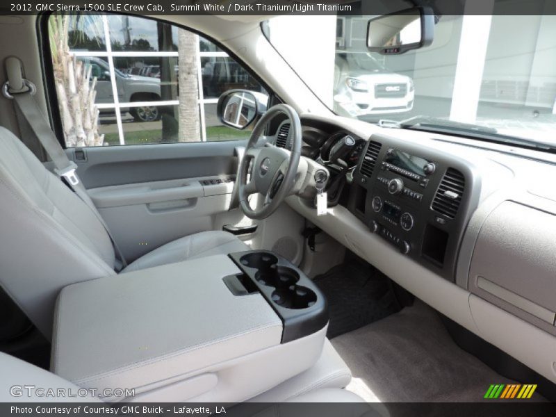 Summit White / Dark Titanium/Light Titanium 2012 GMC Sierra 1500 SLE Crew Cab
