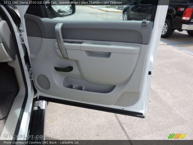 Summit White / Dark Titanium/Light Titanium 2012 GMC Sierra 1500 SLE Crew Cab
