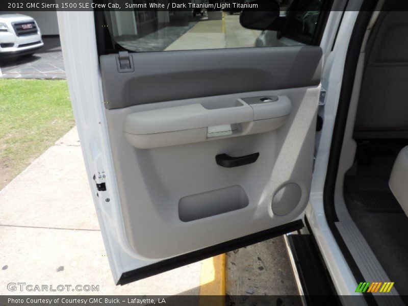 Summit White / Dark Titanium/Light Titanium 2012 GMC Sierra 1500 SLE Crew Cab