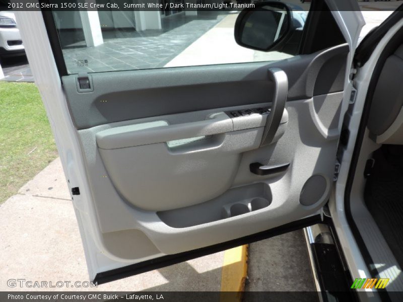 Summit White / Dark Titanium/Light Titanium 2012 GMC Sierra 1500 SLE Crew Cab