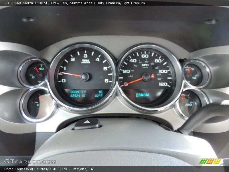 Summit White / Dark Titanium/Light Titanium 2012 GMC Sierra 1500 SLE Crew Cab