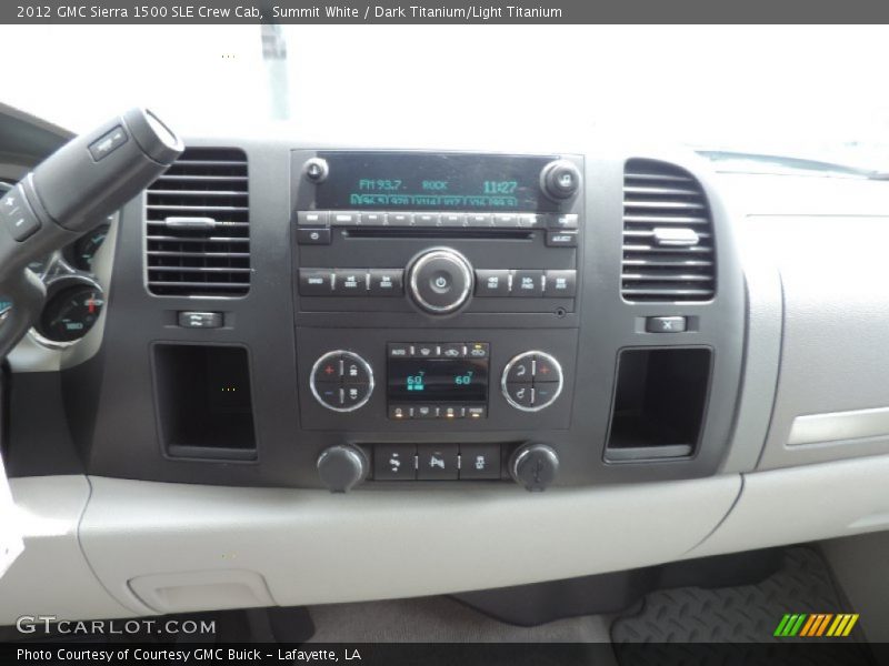 Summit White / Dark Titanium/Light Titanium 2012 GMC Sierra 1500 SLE Crew Cab